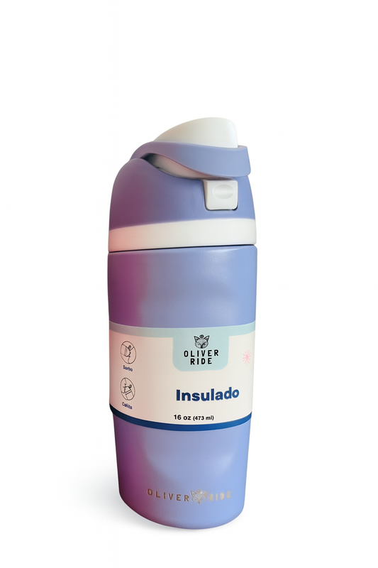 Tomatodo Insulado lila con blanco 16 oz