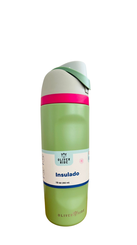Tomatodo insulado verde y rosado 19oz